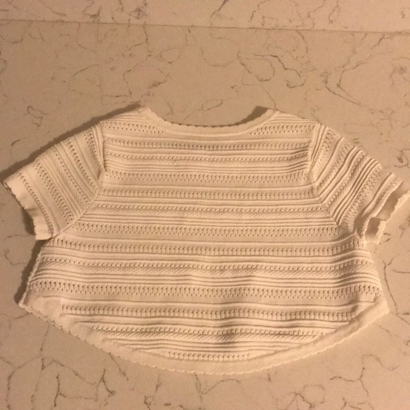 New Torn by Ronny Kobo Lena XS pointelle crop top - Picture 6 of 8